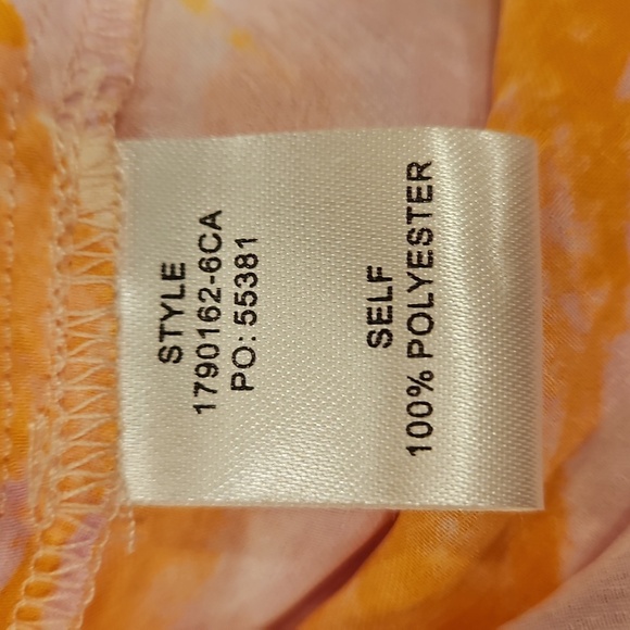 💕CURRENT AIR💕 Ruffle Sleeve V-Neck Elastic Waist Dress Floral Print Large NWT - Picture 16 of 16